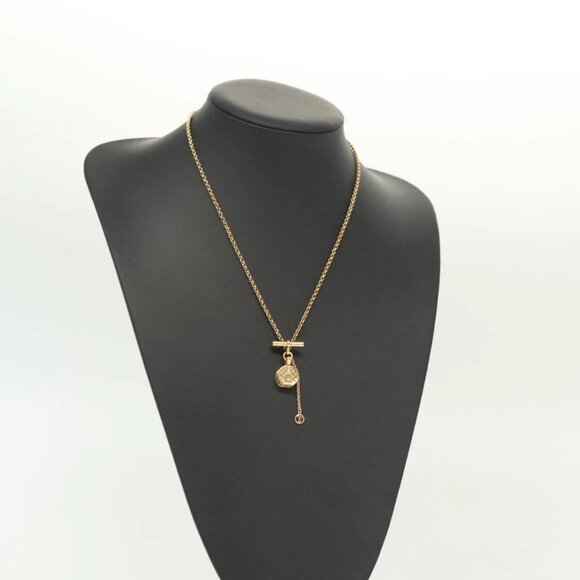 LOUIS VUITTON Collier LV Tribute Necklace metal Gold M00569 LV Auth 138912 - Picture 11 of 16